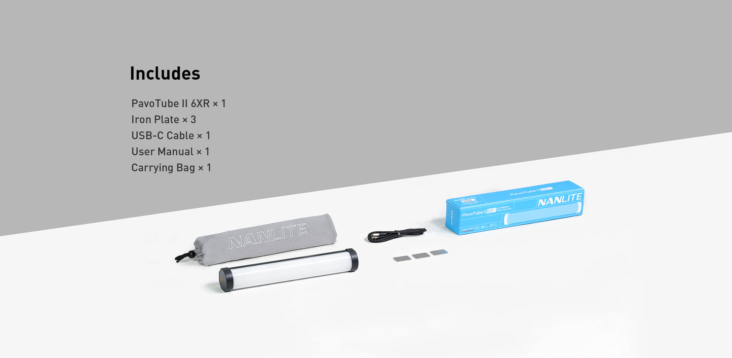 Nanlite PavoTube II 6XR LED Tube Light with CRMX
