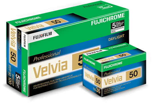 Fujifilm Fujichrome Velvia RVP 50 Color Slide Film