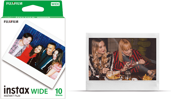 Fujifilm - INSTAX WIDE Instant Film Twin Pack - White