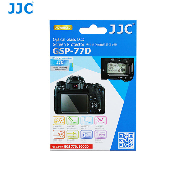 JJC Ultra-thin LCD Screen Protector for CANON EOS 77D, 9000D (GSP-77D)