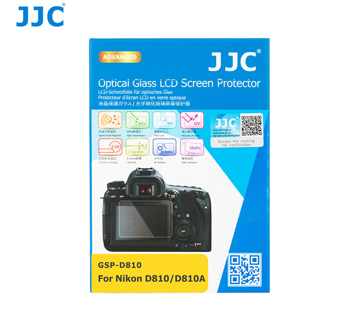 JJC Ultra-thin LCD Screen Protector for Nikon D810, D810A (GSP-D810)
