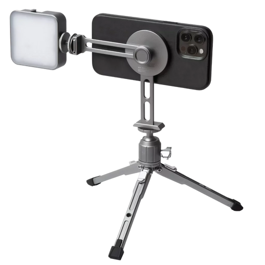 Explorer MX-KIT Magnetic Tripod Phone Mount for MagSafe® with Table Top Tripod and LED