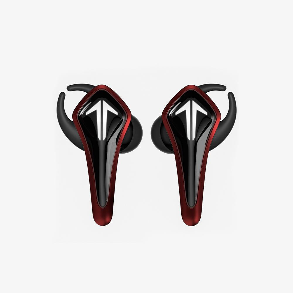 SR-BH60-R GAMESMONIC BLUETOOTH 5.0 WIRELESS TWS EARBUDS WITH BUILT-IN MIC, CHARGING CASE, IPX5 WATER RESISTANCE, PREMIUM SOUND & ENHANCED BASS (RED)