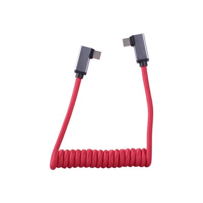 1SV USB-C to USB-C High Speed Right Angle Cable (RED)