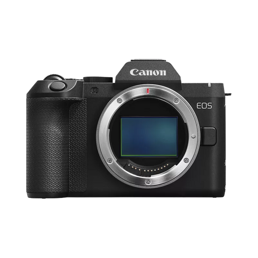 Canon EOS R8 Mark II mirrorless camera body, lens mount and control buttons visible