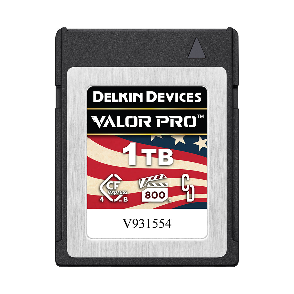 Delkin Devices Valor PRO CFexpress Type B memory card, 1TB