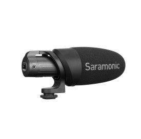 Saramonic CamMic+ AA Battery-Powered Lightweight On-Camera Shotgun Microphone for DSLR, Mirrorless & Video Cameras or Smartphones & Tablets