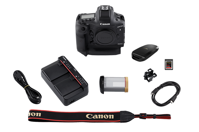 Canon EOS-1D X Mark III DSLR Camera with CFexpress Card and Reader Bundle