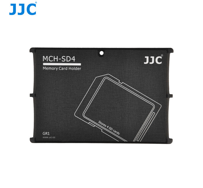 JJC Memory Card Holders fits 4 SD Cards (MCH-SD4GR)