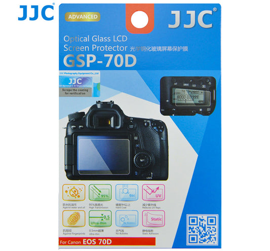 JJC LCD Screen Protector for CANON EOS 90D/70D/80D (GSP-70D)