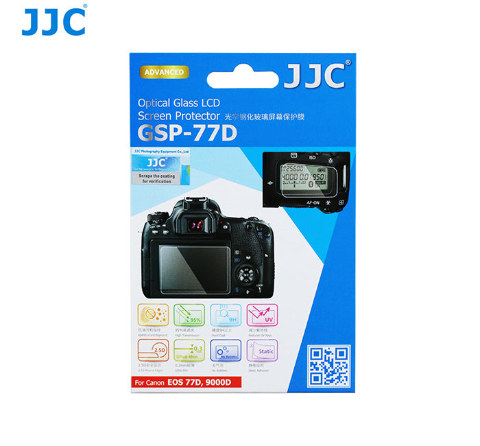 JJC Ultra-thin LCD Screen Protector for CANON EOS 77D, 9000D (GSP-77D)
