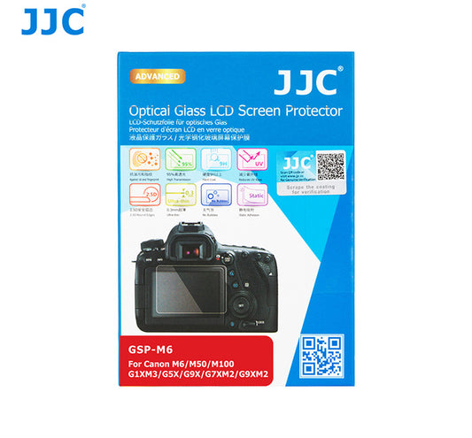 JJC Ultra-thin LCD Screen Protector for Canon EOS M6, M6 MarkII, EOS M100, PowerShot G9 X MarkII, G7 X MarkII, G5 X, G9 X, G1X Mark III, EOS M50, G5X MarkII (GSP-M6)