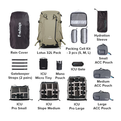 Lotus 32L Adventure and Travel Camera Backpack