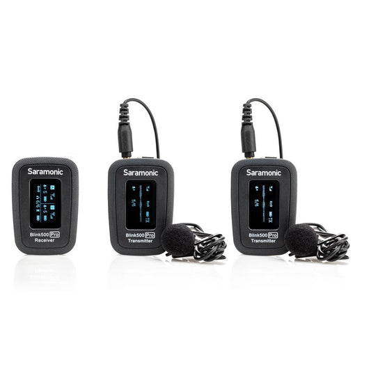 BLINK 500 PRO B2 ADVANCED 2.4 GHZ 2-PERSON WIRELESS CLIP-ON MICROPHONE SYSTEM WITH LAVALIERS FOR CAMERAS, MOBILE DEVICES AND MORE
