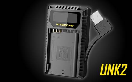 NITECORE UNK2 DUAL PORT USB DIGITAL CHARGER FOR NIKON BATTERIES EN-EL15