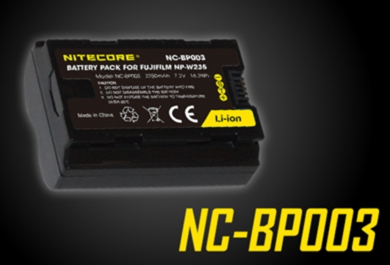 NITECORE NC-BP003 CAMERA BATTERY COMPATIBLE WITH FUJIFILM NP-W235