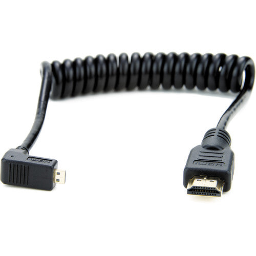 Atomos Right-Angle Micro to Full HDMI Coiled Cable