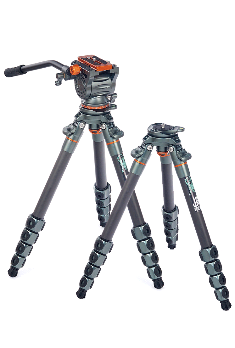 3 Legged Thing Legends Jay Carbon Fibre Levelling Base Tripod System with AirHed Cine Arca Swiss