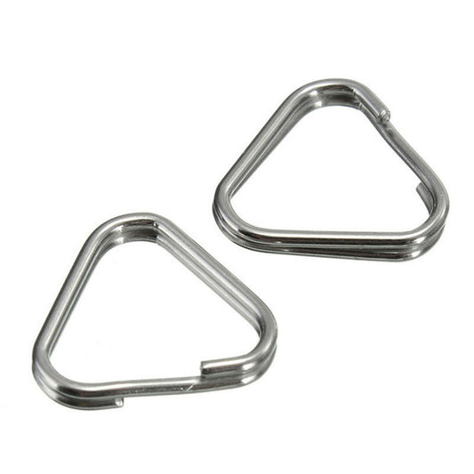 2x Metal Triangle Rings Split Camera Strap Hook Replacement Part
